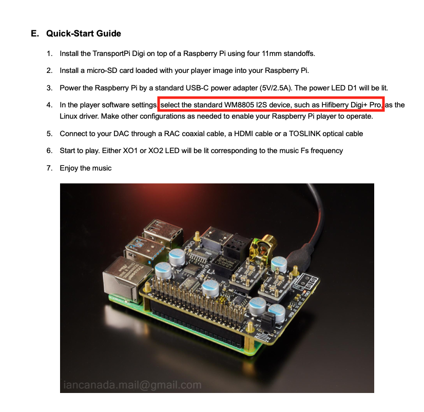Ian Canada Transport PI Digi - Compatibility Lists - Volumio Community