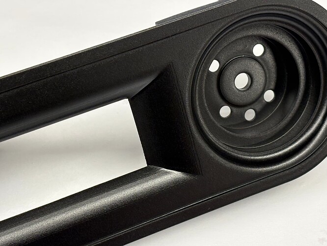 Matt black speck structure paint
