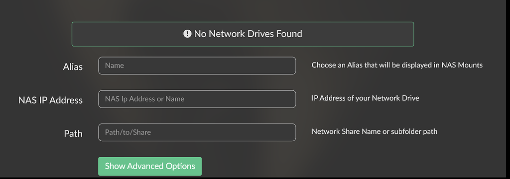 Problem adding network drive - Help and Support - Volumio Community