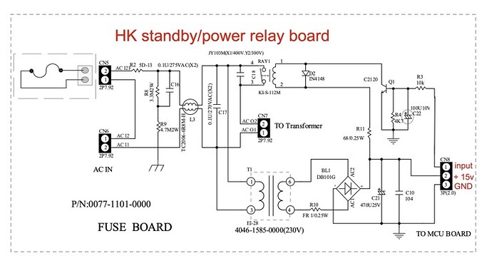 HK Standby power relay board
