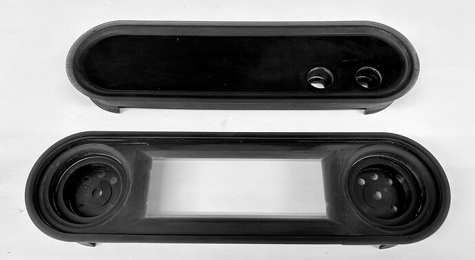 Custom 3D printed Volumio streamer front and back panel