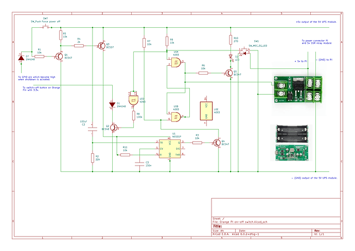Orange PI on-off switch