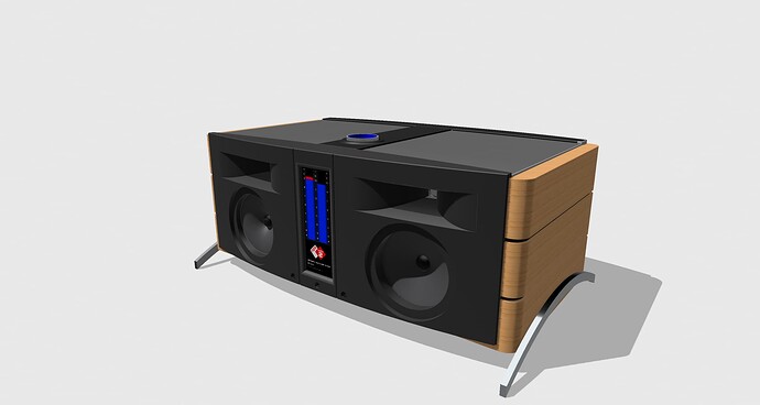DIY Volumio hifi bluetooth portable speaker render