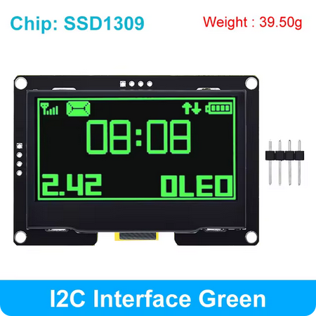 Screenshot 2024-07-31 at 10-33-49 TZT-Écran LCD OLED technologie SSD1309 2.4 7 broches éventuelles I_IIC I2C interface série pour Ardu37UNO R3 C51 2.42 pouces 128 pouces 12864x64 - AliExpress 502