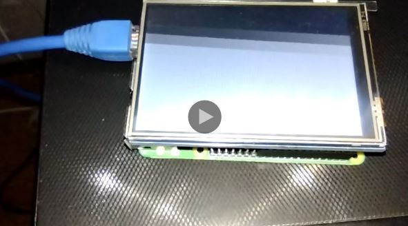 lcd screen show white thing